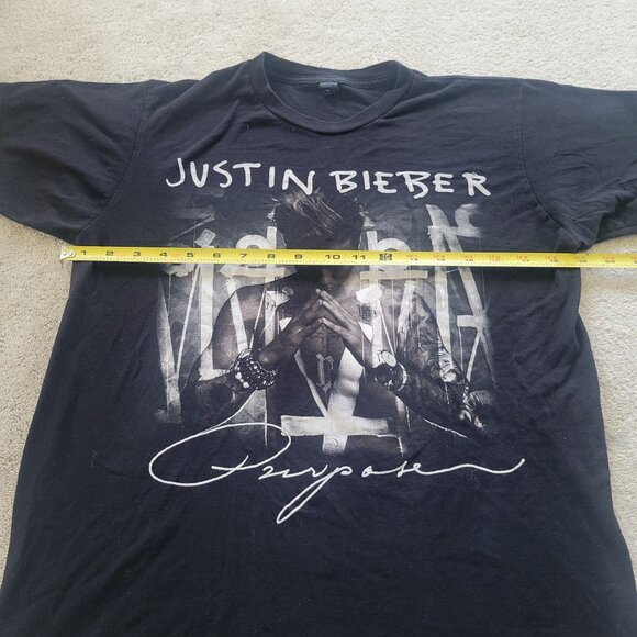 Justin Beiber  Purpose T shirt Concert Black - Picture 5 of 10